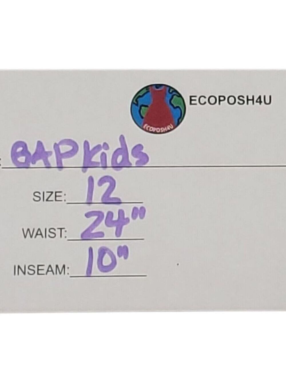 GAP Kids Boys Red & White Check Shorts w Concealed Adjustable Waist 12 - Picture 4 of 4